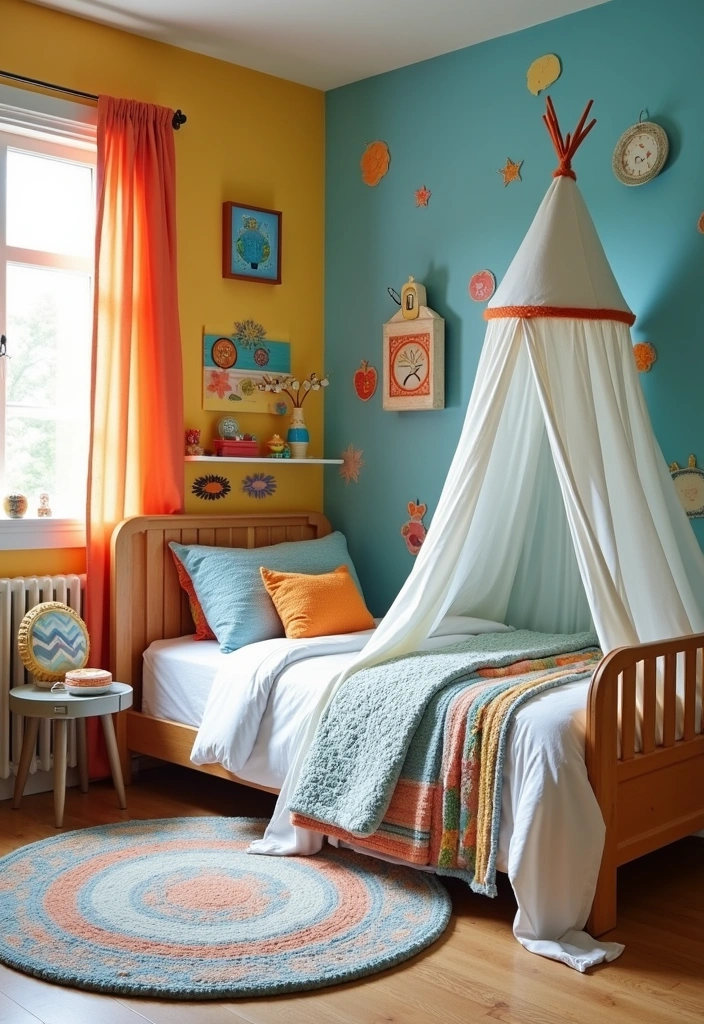 21+ Boys Bedroom Ideas: Fun and Practical - 10. Whimsical Wonderland: Fun and Playful