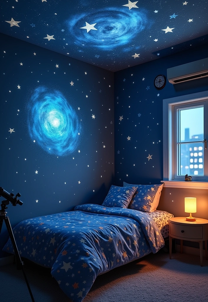 21+ Boys Bedroom Ideas: Fun and Practical - 18. Space Odyssey: Galactic Inspirations