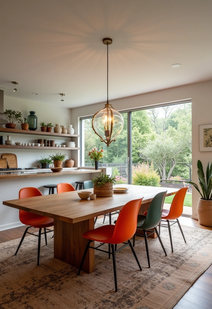 21+ Chic Boho Kitchen Ideas - 11. Open Concept Layout