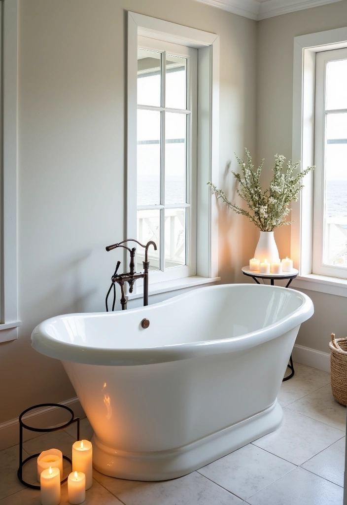 21+ Coastal Bathroom Ideas for a Beachy Retreat - 17. Elegant Bathtubs