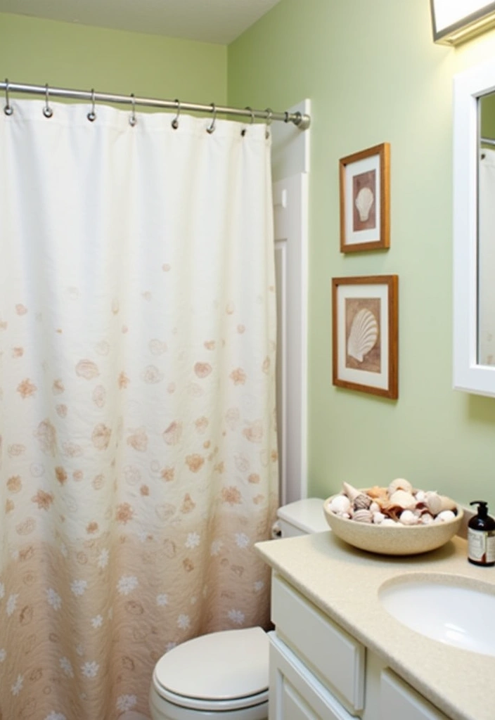 21+ Coastal Bathroom Ideas for a Beachy Retreat - 3. Seashell Inspirations