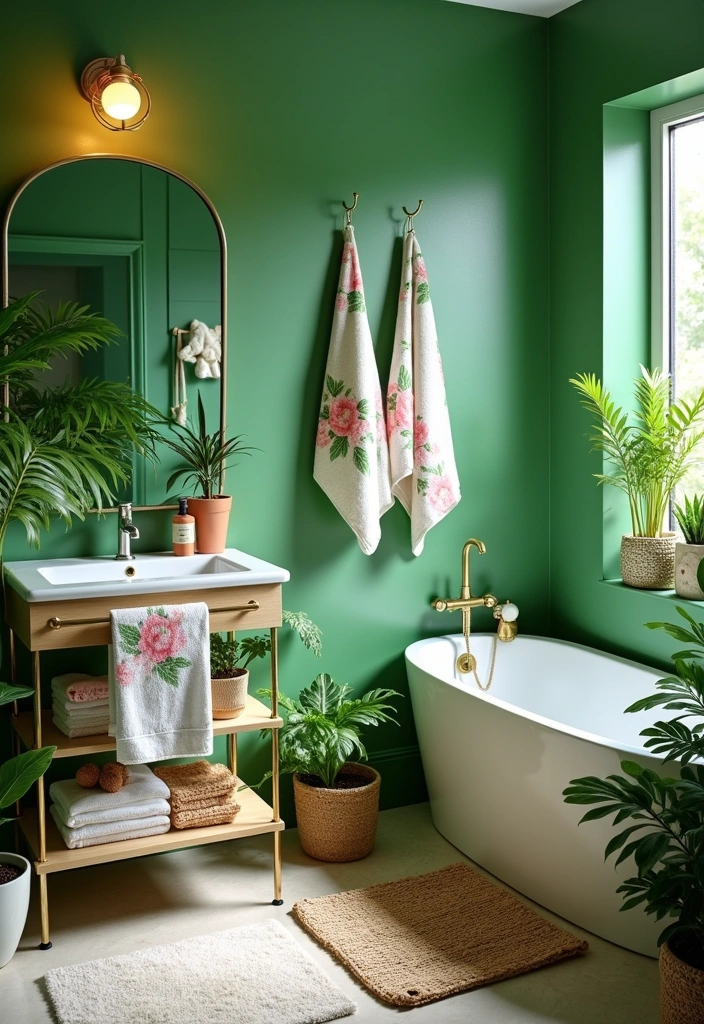 21+ Coastal Bathroom Ideas for a Beachy Retreat - 6. Tropical Touches