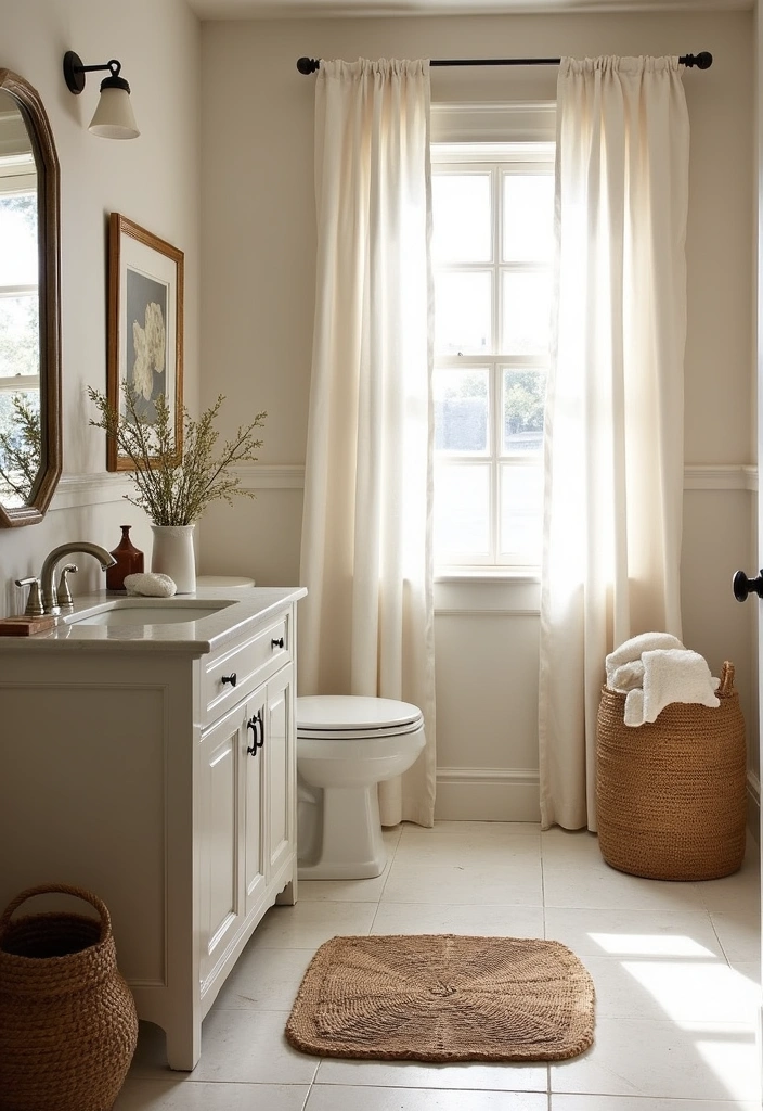 21+ Coastal Bathroom Ideas for a Beachy Retreat - 8. Beachy Textures