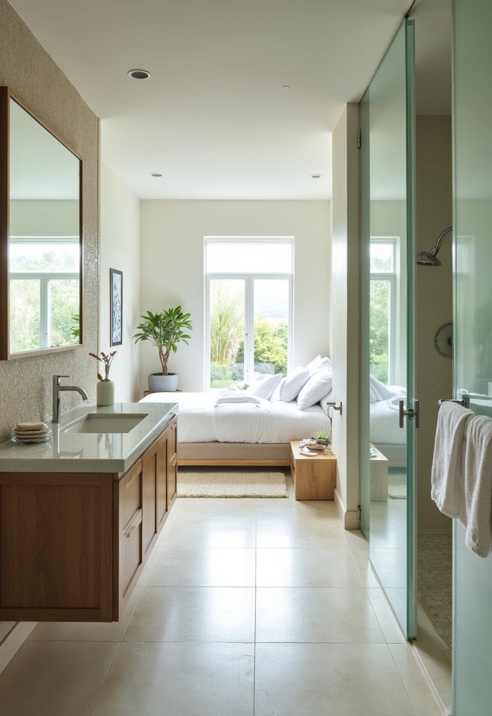 21+ Coastal Bathroom Ideas for a Beachy Retreat - 9. Open Concept Coastal Bathrooms