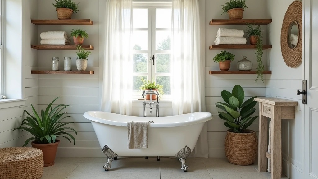 21+ Creative Farmhouse Bathroom Ideas