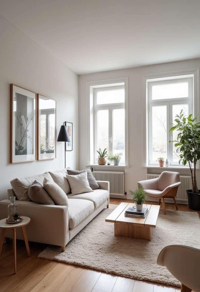 21+ Warm and Inviting Scandinavian Living Room Ideas - 11. Open Layouts for Airy Spaces