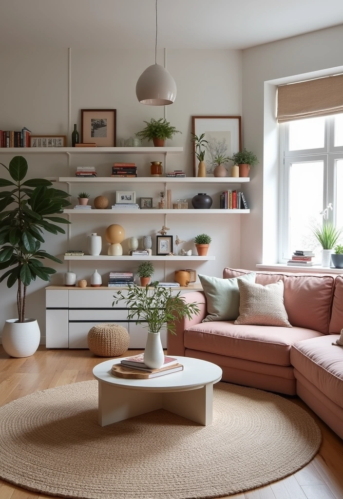 21+ Warm and Inviting Scandinavian Living Room Ideas - 13. Personal Touches with Accessories