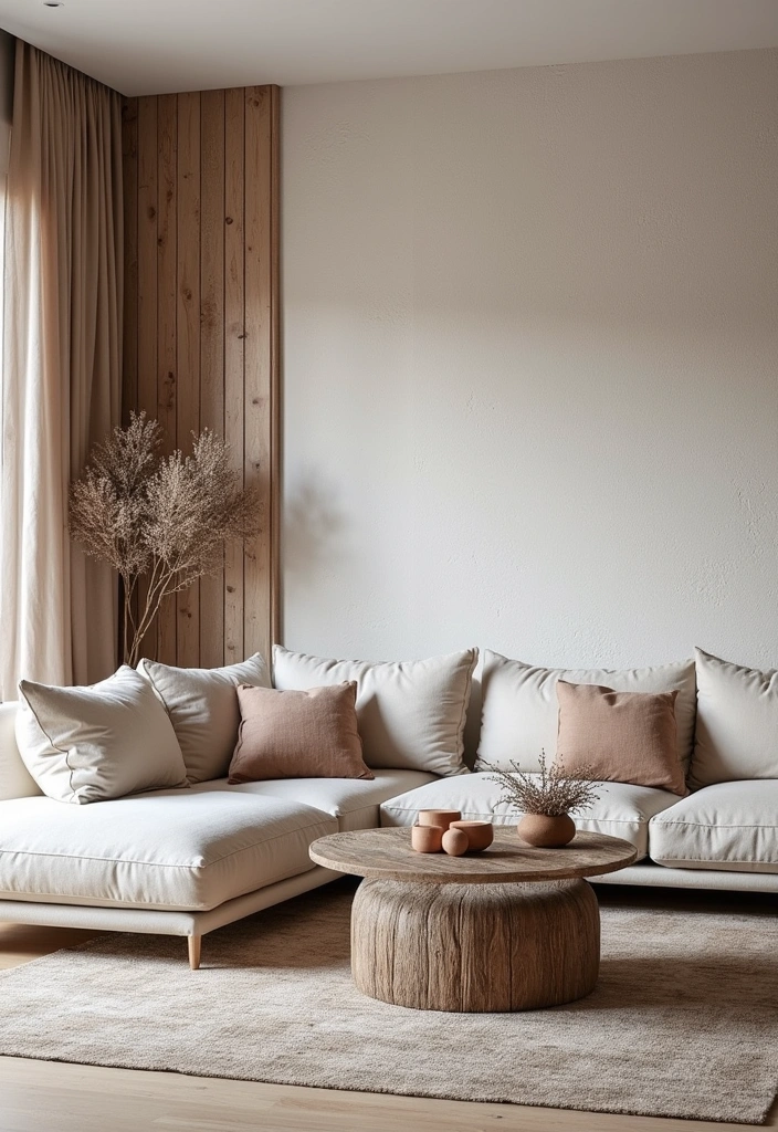 21+ Warm and Inviting Scandinavian Living Room Ideas - 16. Textured Wall Treatments for Warmth