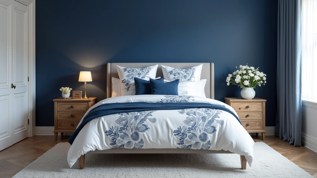 22+ Blue and White Bedroom Ideas
