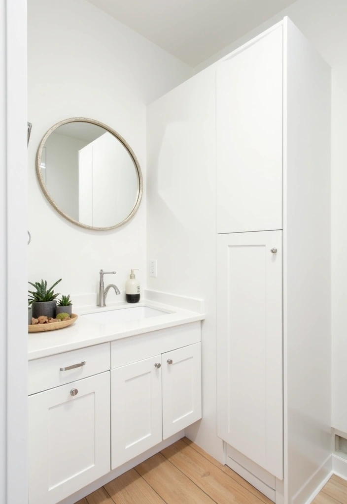 22+ Explore Stunning Small Bathroom Ideas - 1. Minimalist White Oasis