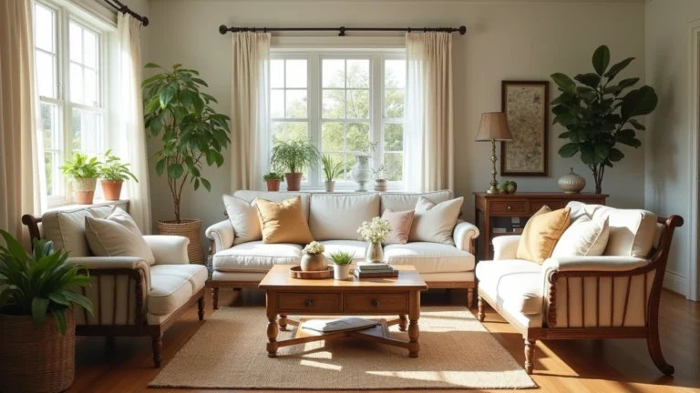 22+ Farmhouse Living Room Ideas