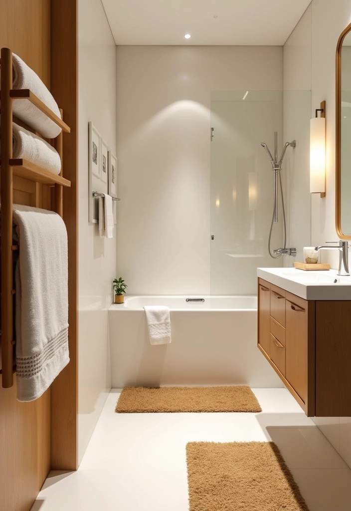 22+ Japanese Style Bathroom Ideas - 10. Bamboo Accents