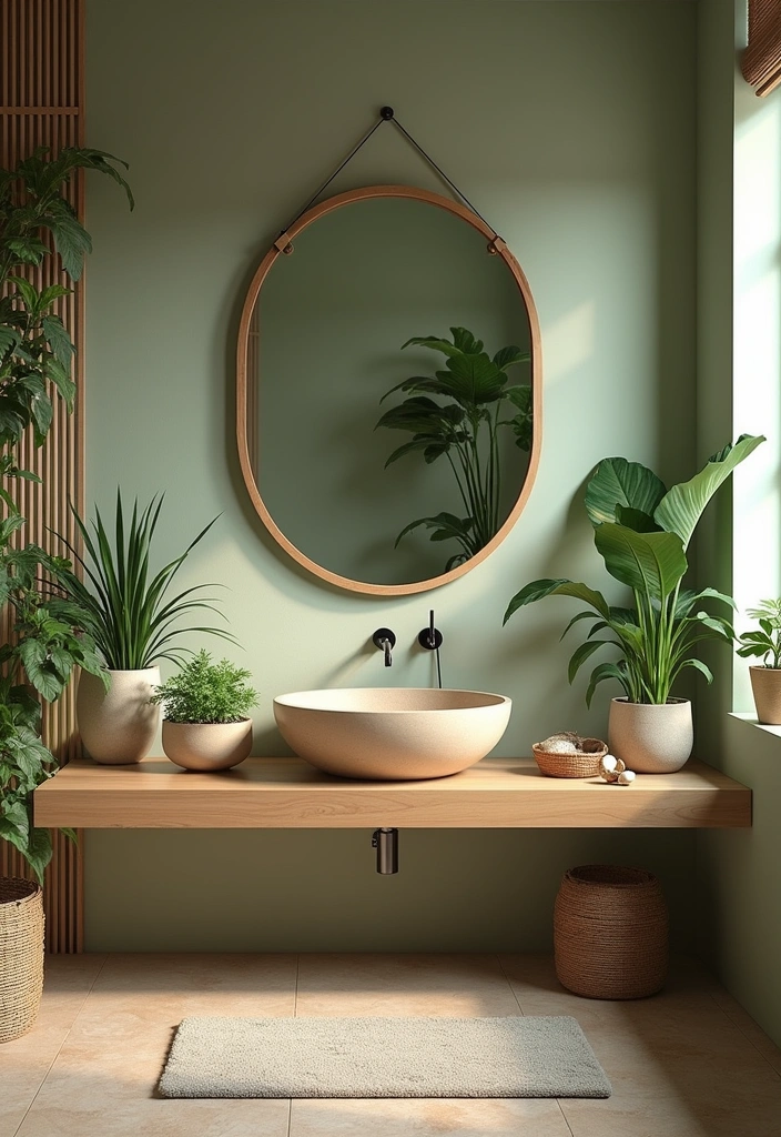 22+ Japanese Style Bathroom Ideas - 5. Earthy Color Palettes