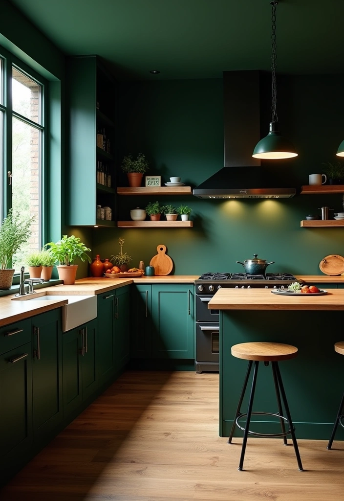 22+ Moody Farmhouse Kitchen Ideas - 3. Earthy Color Palette