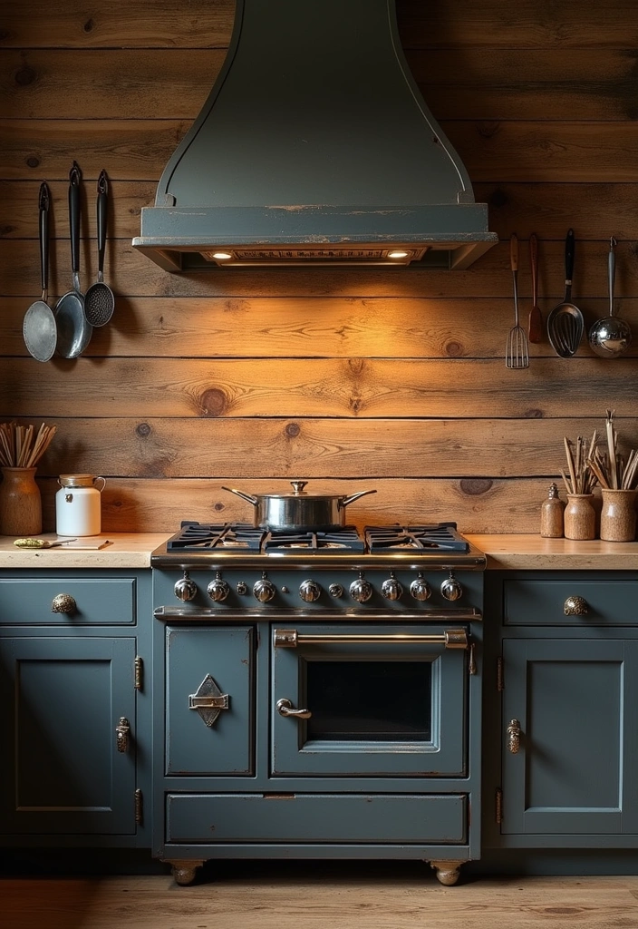 22+ Moody Farmhouse Kitchen Ideas - 5. Textured Wall Treatments