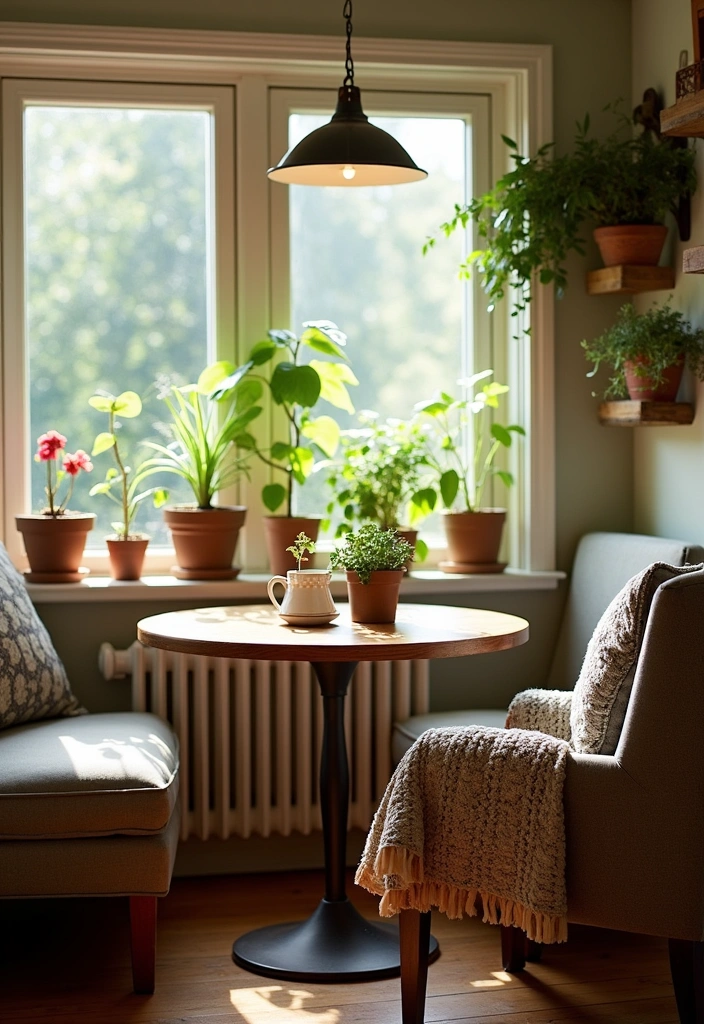 22+ Moody Farmhouse Kitchen Ideas - 6. Cozy Nooks