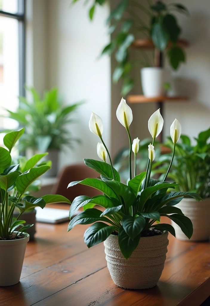 22+ Nature-Infused Office Setups Ideas - 14. Smart Plant Choices