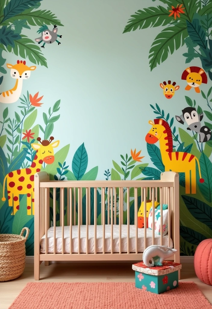 22+ Nature-Inspired Nursery Ideas - 17. Jungle Paradise