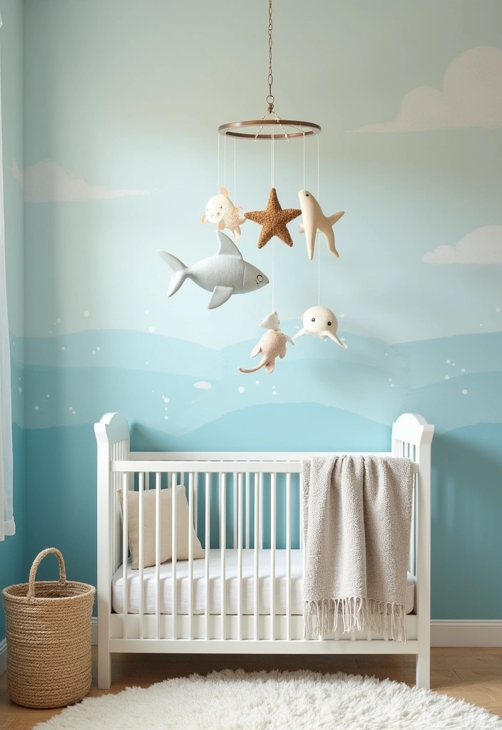 22+ Nature-Inspired Nursery Ideas - 3. Oceanic Oasis