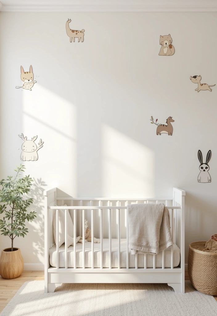 22+ Neutral Nursery Ideas: Embrace Soft Colors for Your Baby Room - 21. Playful Themed Decor