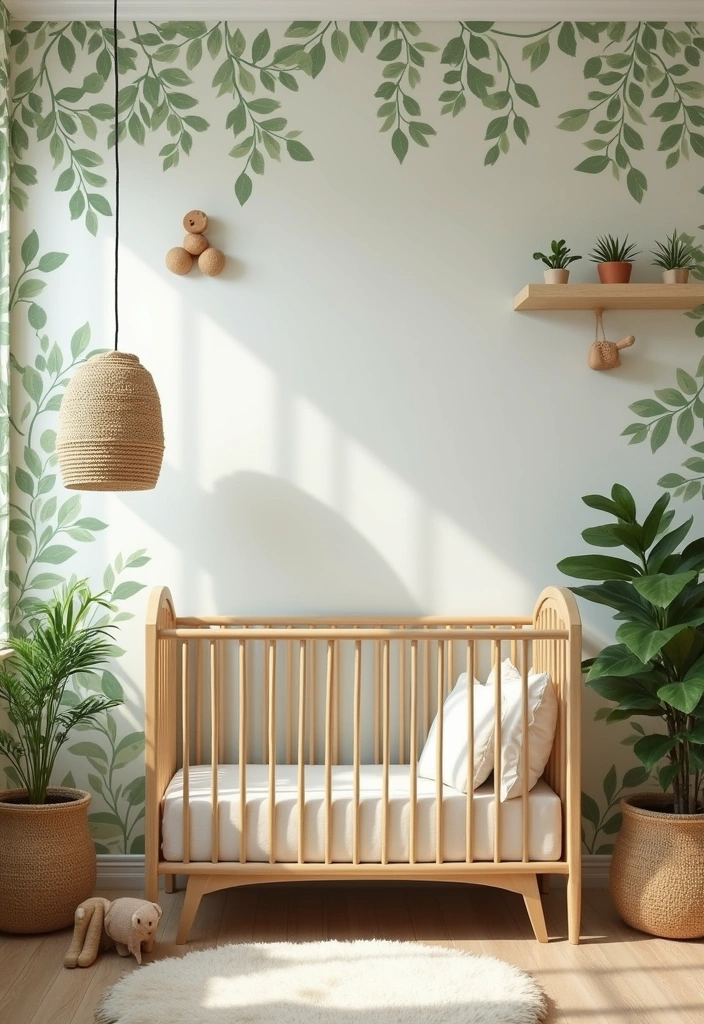 22+ Neutral Nursery Ideas: Embrace Soft Colors for Your Baby Room - 8. Nature-Inspired Decor