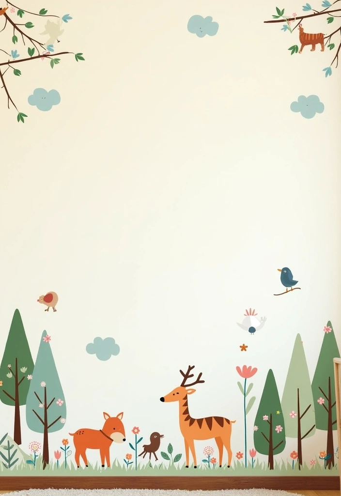 22+ Woodland Nursery Ideas: Create a Dreamy Baby Room - 18. Nature-Inspired Wall Stickers