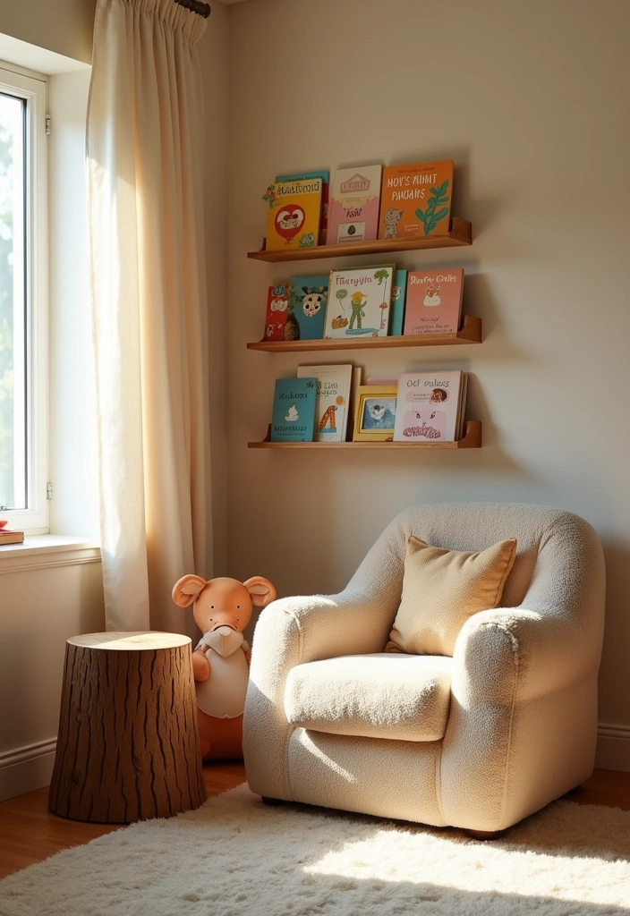 22+ Woodland Nursery Ideas: Create a Dreamy Baby Room - 4. Cozy Reading Nook