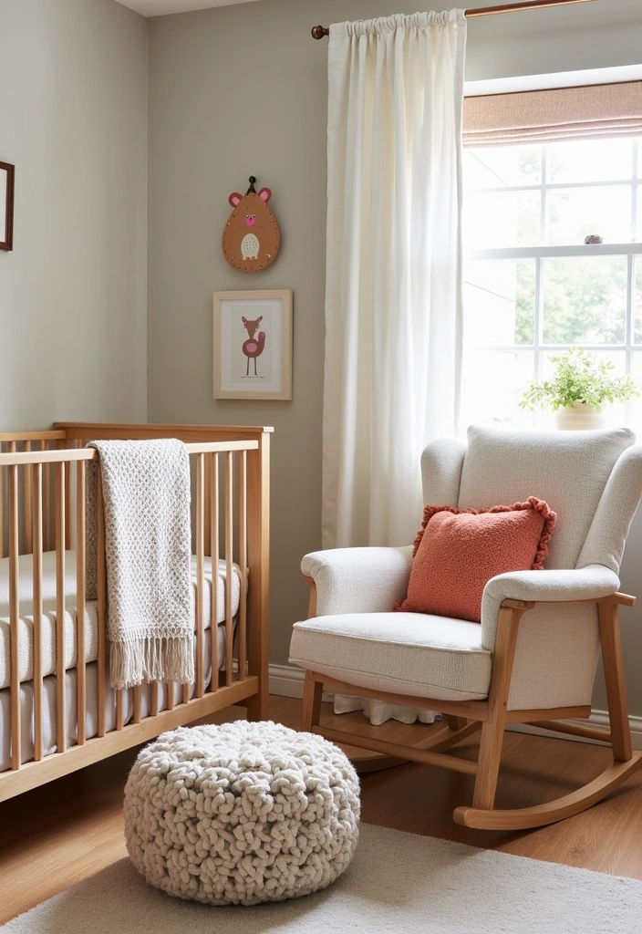 22+ Woodland Nursery Ideas: Create a Dreamy Baby Room - 6. Textured Fabrics