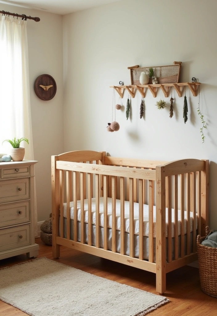 22+ Woodland Nursery Ideas: Create a Dreamy Baby Room - 7. Rustic Furniture