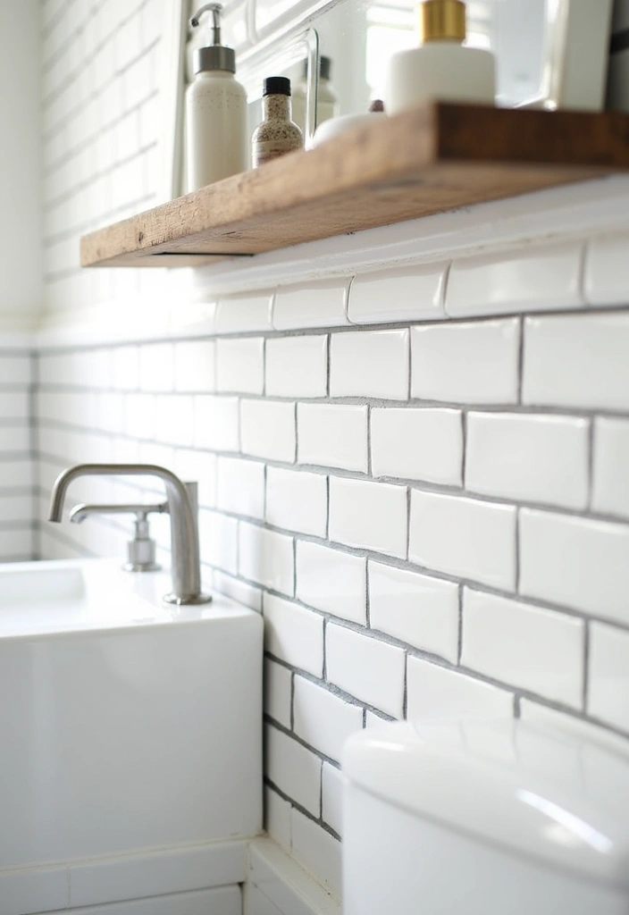 23+ Bathroom Tile Ideas to Transform Your Space - 1. Classic White Subway Tiles