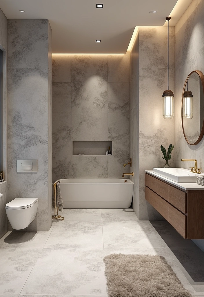 23+ Bathroom Tile Ideas to Transform Your Space - 3. Natural Stone Tiles