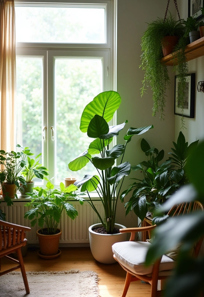 23+ Earthy Living Room Ideas - 4. Indoor Plants