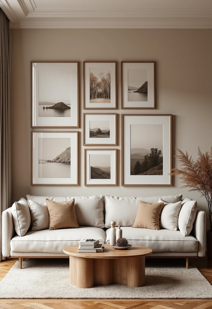 23+ Earthy Living Room Ideas - 6. Earthy Artwork