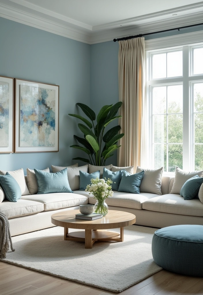 23+ Luxury Living Room Ideas - 20. Serene Color Schemes