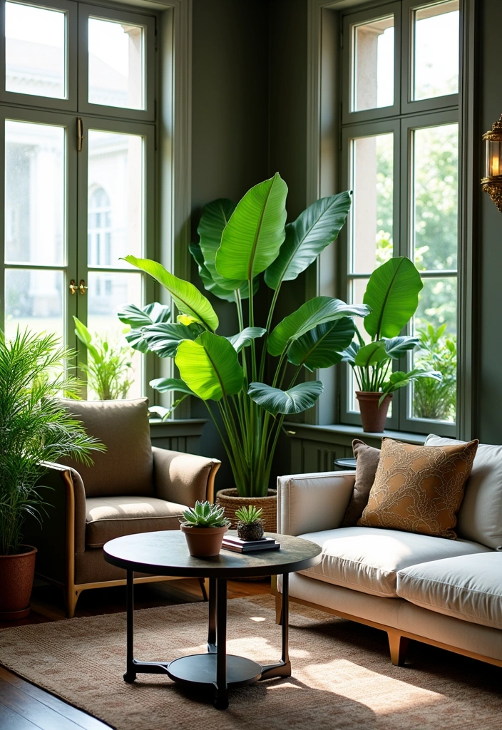 23+ Luxury Living Room Ideas - 8. Indoor Plants