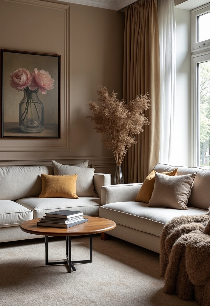 23+ Neoclassical Living Room Concept Ideas - 11. Layered Textures