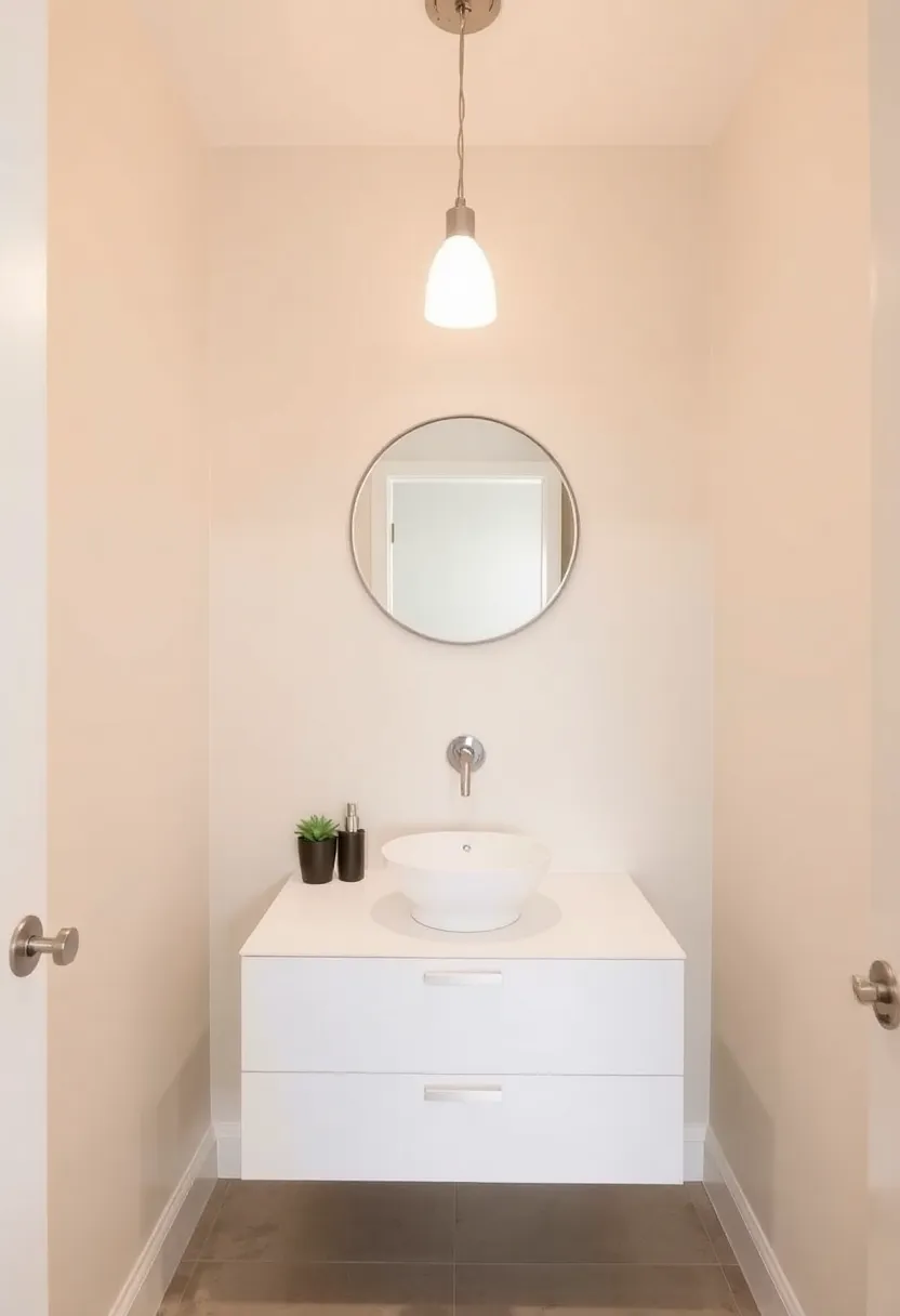 23+ Powder Room Ideas For Small Space - 1. Minimalist Marvel