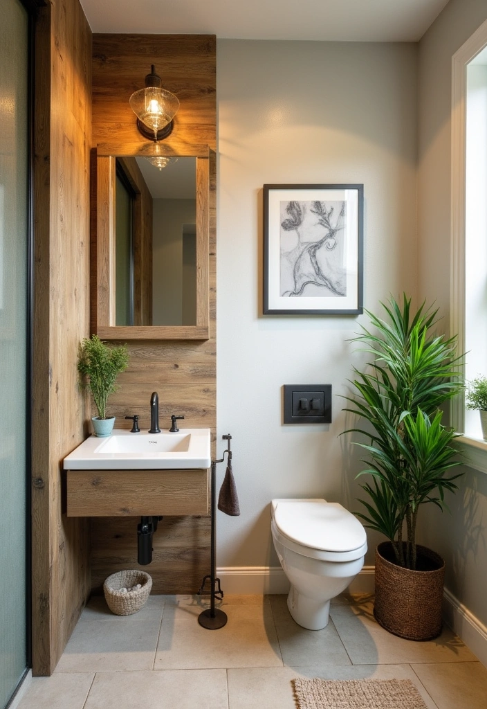 23+ Powder Room Ideas For Small Space - 15. Eco-Friendly Designs
