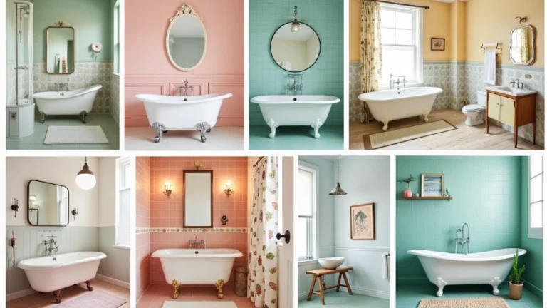 23+ Retro Bathroom Ideas: Unique Fixtures & Accents