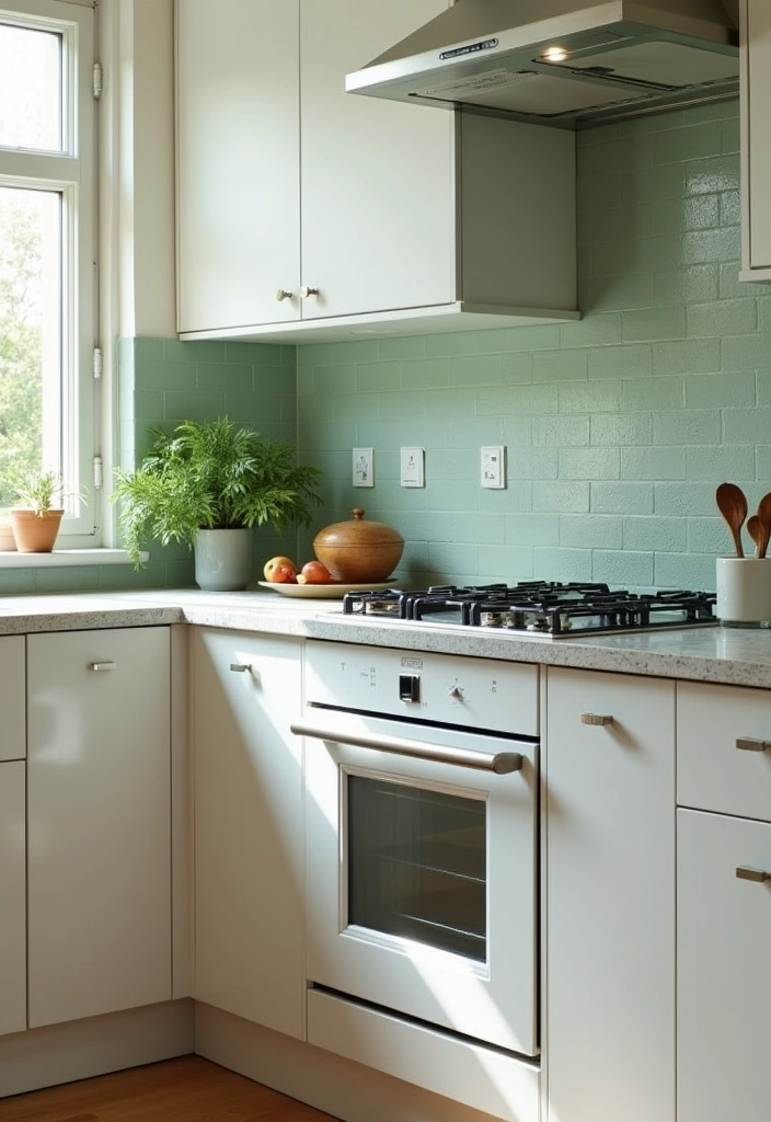 23+ Sage Green Kitchen Ideas: A Fresh Take on Interior Decor - 14. Sage Green Backsplash Ideas