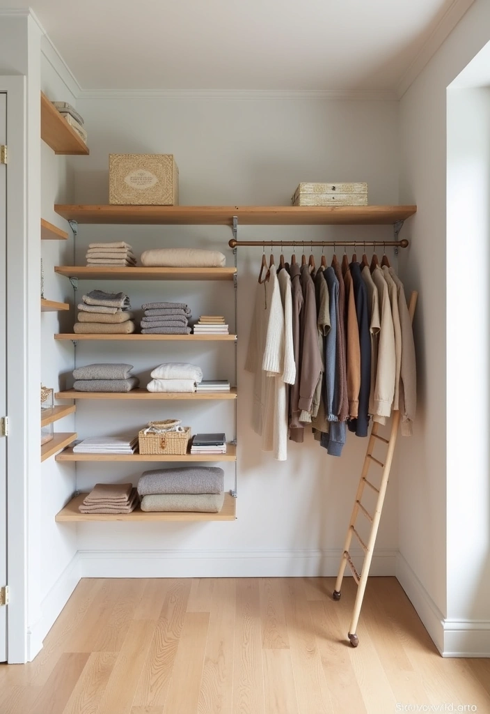 23+ Walk-in Closet and Wardrobe Ideas to Transform Your Space - 1. Minimalist Open Shelving