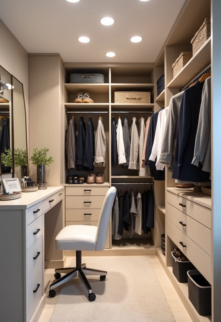 23+ Walk-in Closet and Wardrobe Ideas to Transform Your Space - 16. Dual-Purpose Design