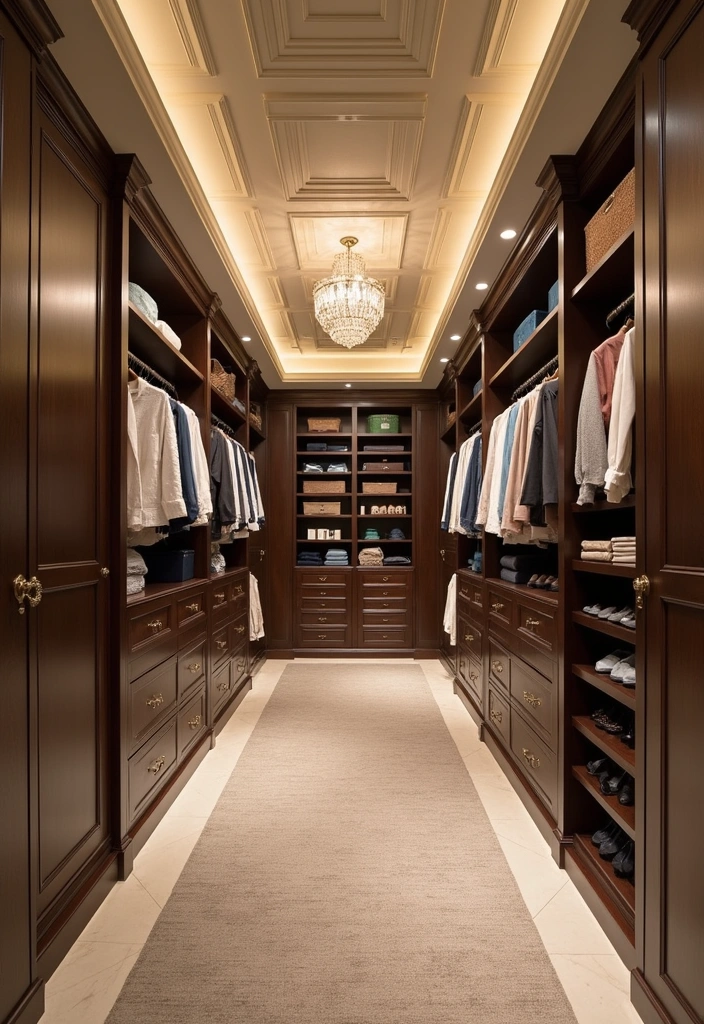 23+ Walk-in Closet and Wardrobe Ideas to Transform Your Space - 17. Decorative Ceiling Designs