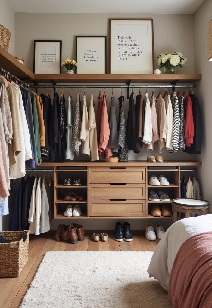 23+ Walk-in Closet and Wardrobe Ideas to Transform Your Space - 22. Inspirational Quotes and Décor