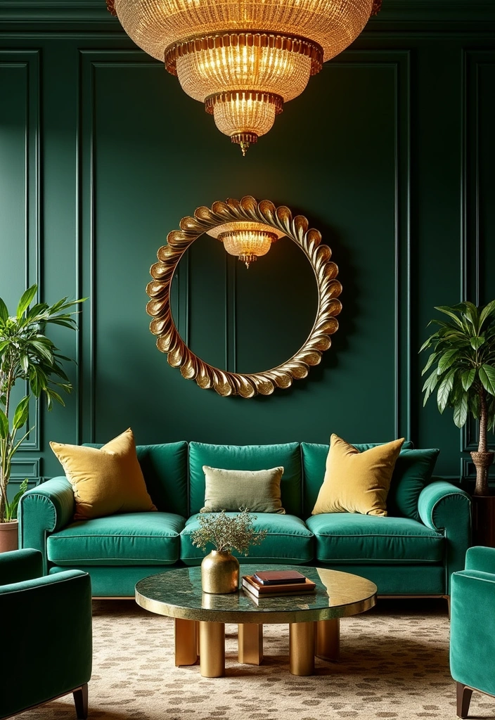 24+ Art Deco Living Room Concept Ideas - 1. Luxurious Velvet Textures