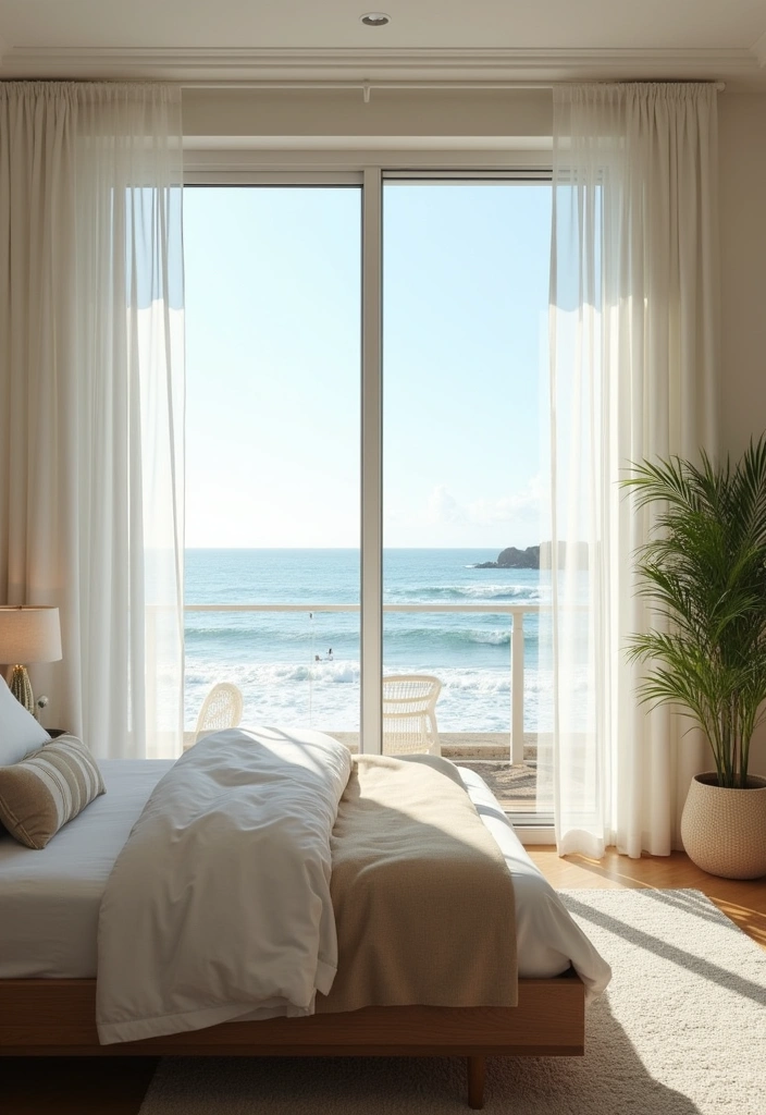 24+ Coastal Bedroom Ideas: Embrace Beachy Vibes at Home - 9. Beachfront Views