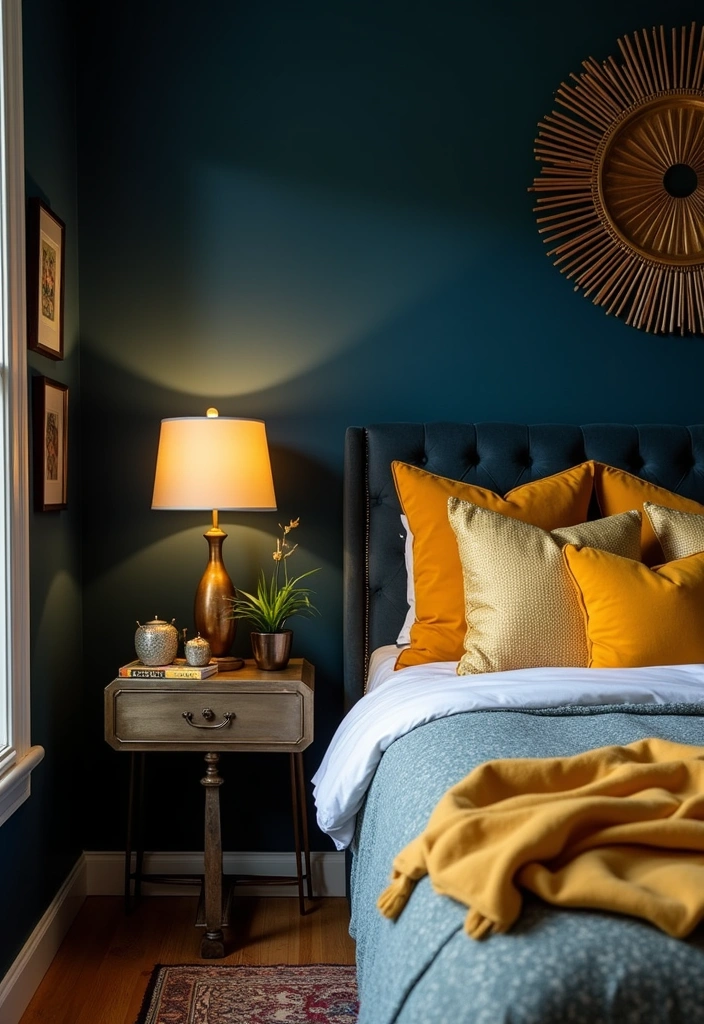 24+ Dark Boho Bedroom Ideas - 10. Dark Color Palettes