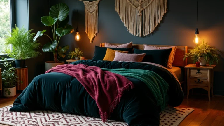 24+ Dark Boho Bedroom Ideas