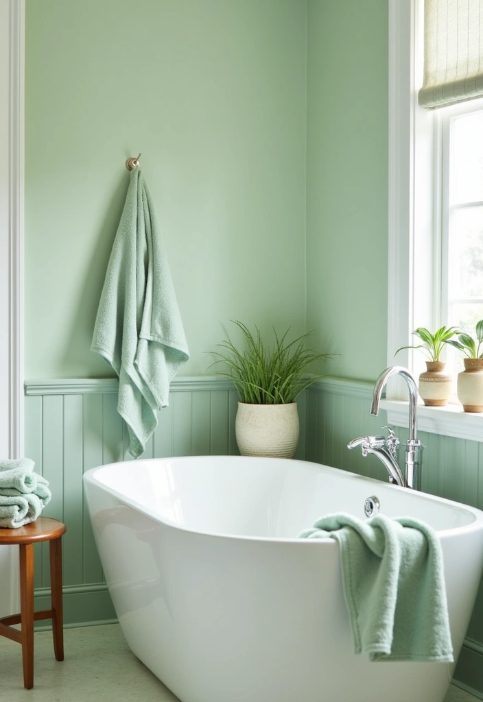 24+ Earthy Bathroom Ideas - 3. Soothing Color Palettes