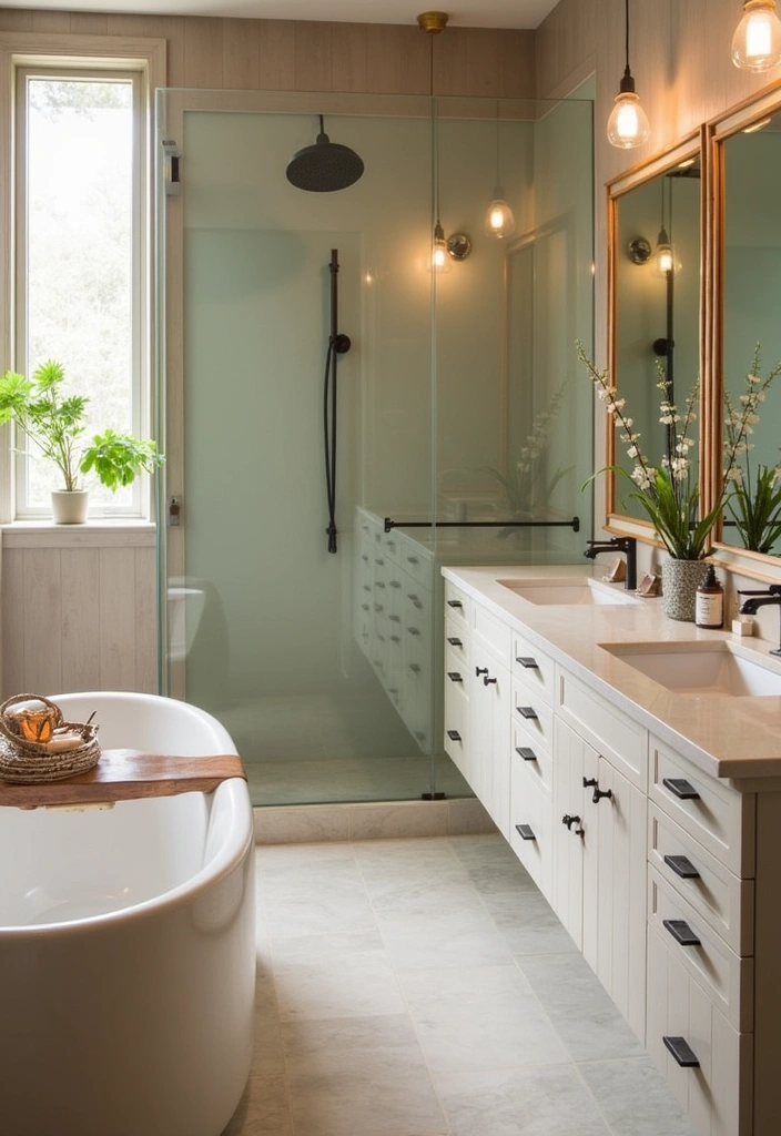 24+ Earthy Bathroom Ideas - 7. Sustainable Materials